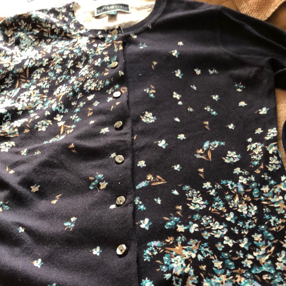 Floral Button-Up Cardigan - Picture 1 of 5